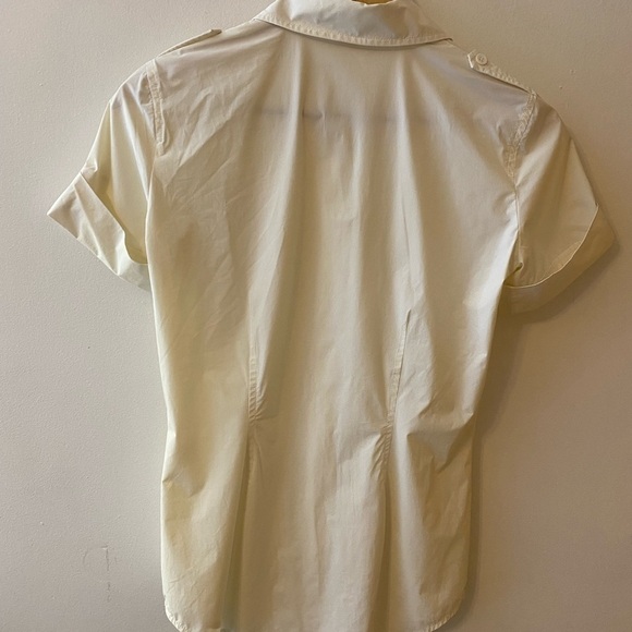 Elizabeth and James Ecru Nylon Utility Shirt - Picture 4 of 8